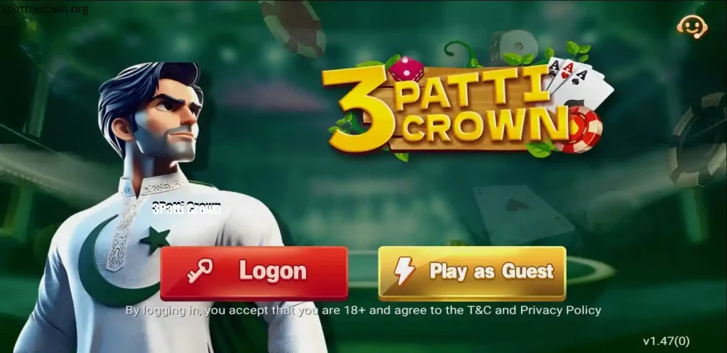 3 Patti Crown Login and Play as Guest